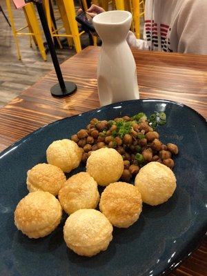 Foochka chickpeas with tamarind water