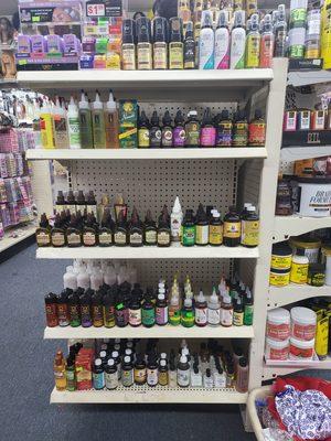 We sell different kinds of oils! Black Castor, rosemary, vitamin E, grape sees and black seed to name a few