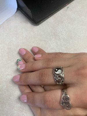 gel mani w/design