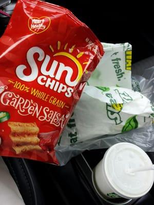 Tuna meal deal of the day. (Friday)... oh and if you like Sun Chips the bags have changed. I was ALMOST disapointed.