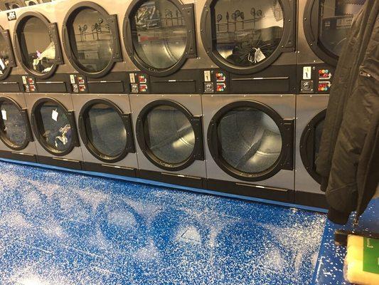 Full lineup of 45 lb dryers get your clothes dry in half the time . Your clothes last longer & less chance of shrinkage plus you save $