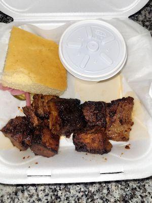 Burnt Ends 2 meat plate,......really!!!!