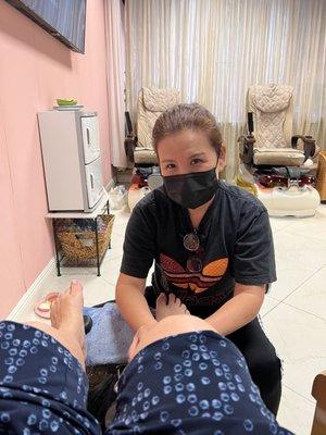 Ellen great pedicure