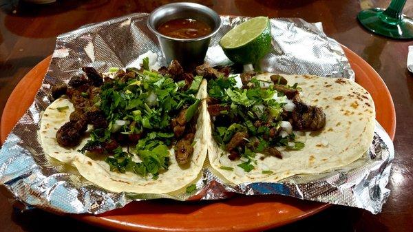 Beef Street Tacos. These were $1.75 each. What a deal!