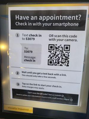 The new Check-In procedure