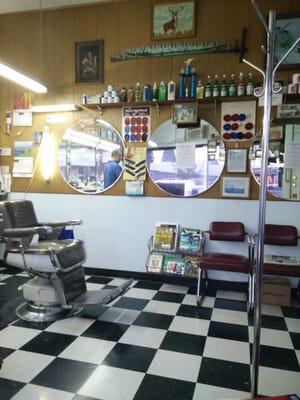 Old school barberness.