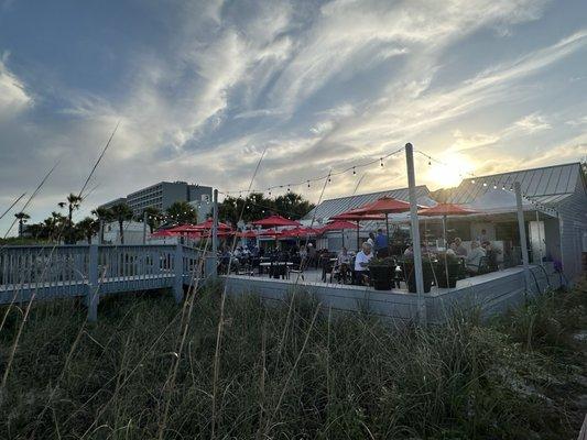 Restaurant from the beach