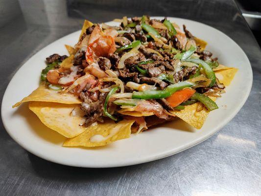 Steak Nachos Fajitas