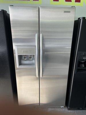 Kitchen Aid side by side stainless steal refrigerator