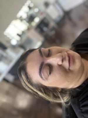 Eyebrow threading on a regular client!