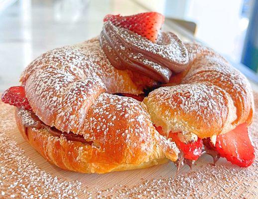 Strawberry Nutella Croissant