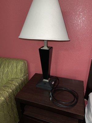 Non functional lamp, no outlet close enough to plug into