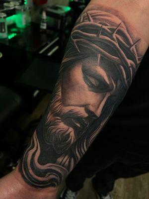 Jesus forearm piece done by Bon