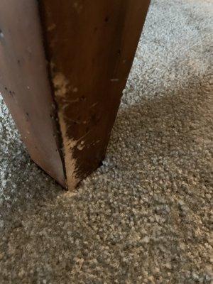 Chipped furniture