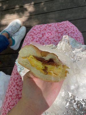 Bacon egg and cheese sandwich