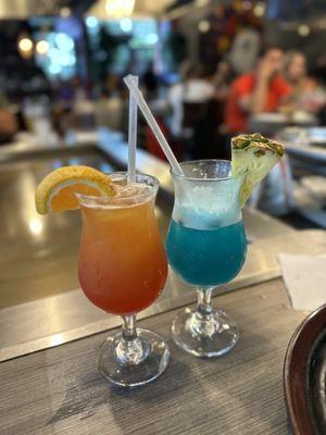 Mai-Tai and Blue Hawaiian