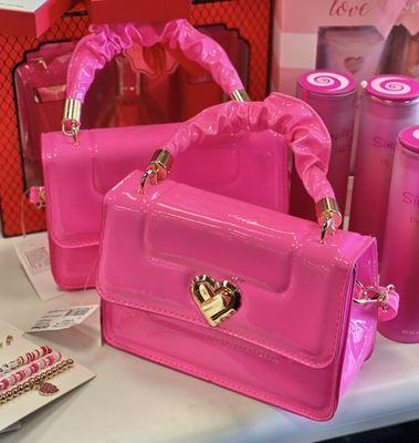 pink bag with heart :)