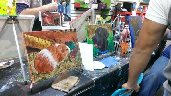 You can even paint a "pig" at a Paint Your Pet partY!