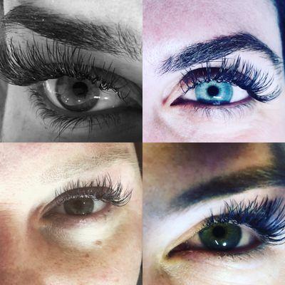 Different looks of lash extensions