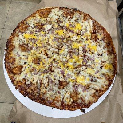 BBQ Chicken - Specialty Pizza (added red onion)