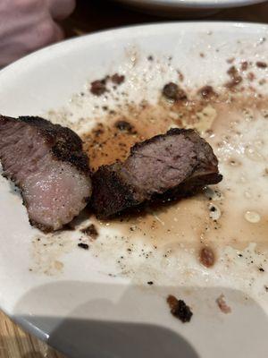 $32 for a medium rare ribeye. Learn how to cook a steak before charging top dollar on your food. Chicken Alfredo tasted like plastic.