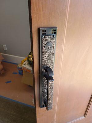 Converted standard door holes to mortise lock set
3/5