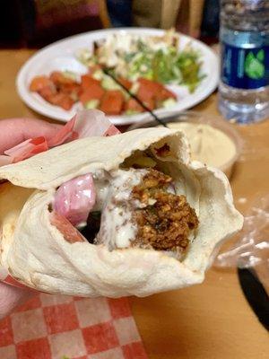 Falafel wrap.