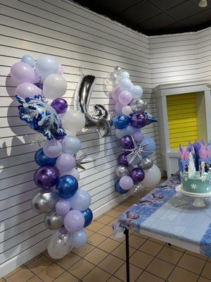 Birthday party set up