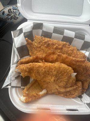 Fried flounder