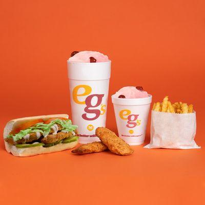 Ranch Chicken Sandwich with fries and an eegee!