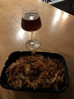 Pad Thai paired with Wake's ESB (I dined at the brewery).