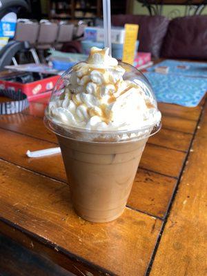 Brulee iced latte