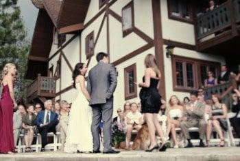 Wedding Ceremony at Tahoe Mountain Home - Summer 2010