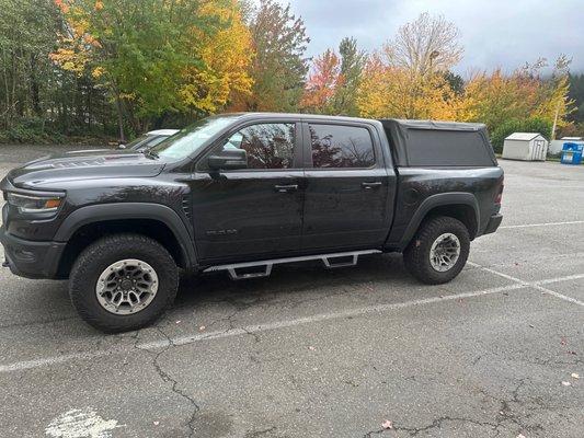 My new ram trx with the installed nerf bars and soft too