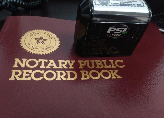 Licensed and Bonded Notary available 7 days a week. Also mobile if needed.