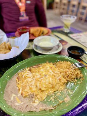 Cheese Enchiladas A La Crema! Delicious