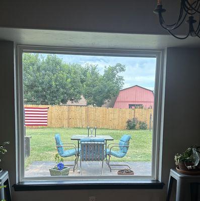 Replacement dining room picture window