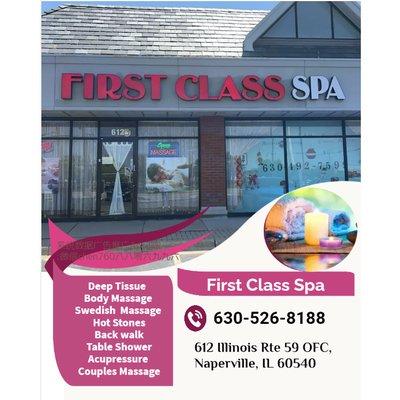 First Class Spa 612 Illinois Rte 59 OFC, Naperville, IL 60540