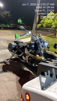 Motorcycle towing available