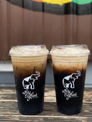 Dirty Thai (Thai iced coffee and Thai tea)