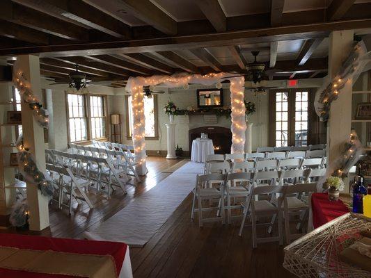 Indoor wedding set up