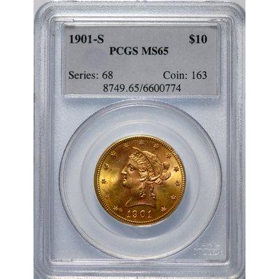 1901 Liberty $10 Gold PCGS MS-65