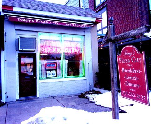 Tony's Pizza City in Wyndmoor - right outside Chestnut Hill