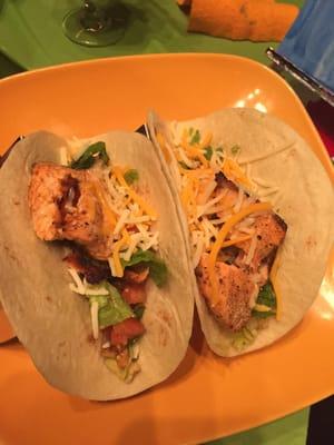 Salmon tacos