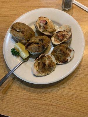 Clam Sampler--Clams Casino, Clams Oreganata, Baked Clams