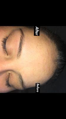 Before & After Brows @BrowHutThreadingSalon