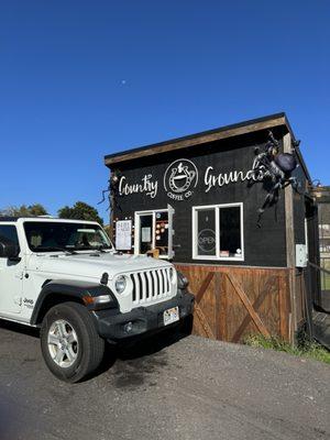 How cute is their coffee drive thru?!