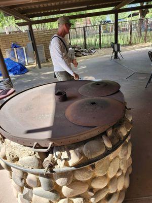 Where bread is made - flour tortilla irons