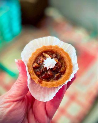 Their seasonal mini pecan pie - really nice! I'd love to see them make a larger size. (Sept 2024)