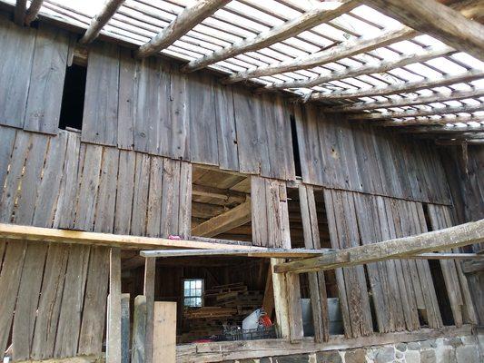 Barn Restoration In Progress (Interior)